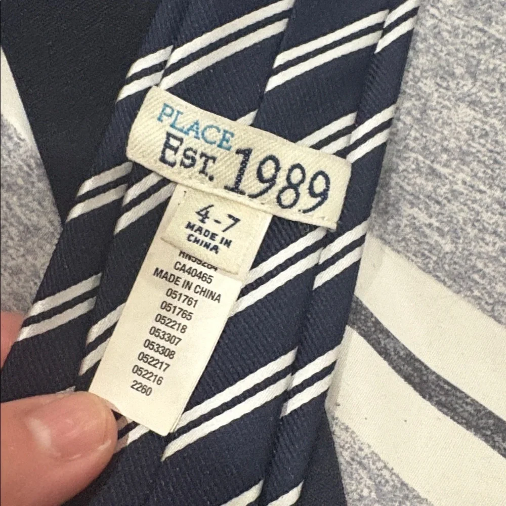Stripe Tie, Navy Blue Necktie lot for kids